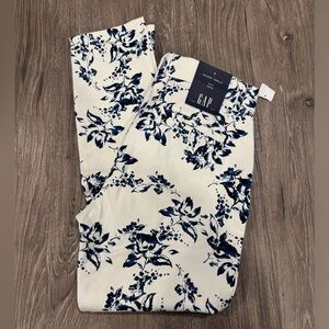 GAP Skinny Ankle Floral Print Pants Size 4 BRAND NEW